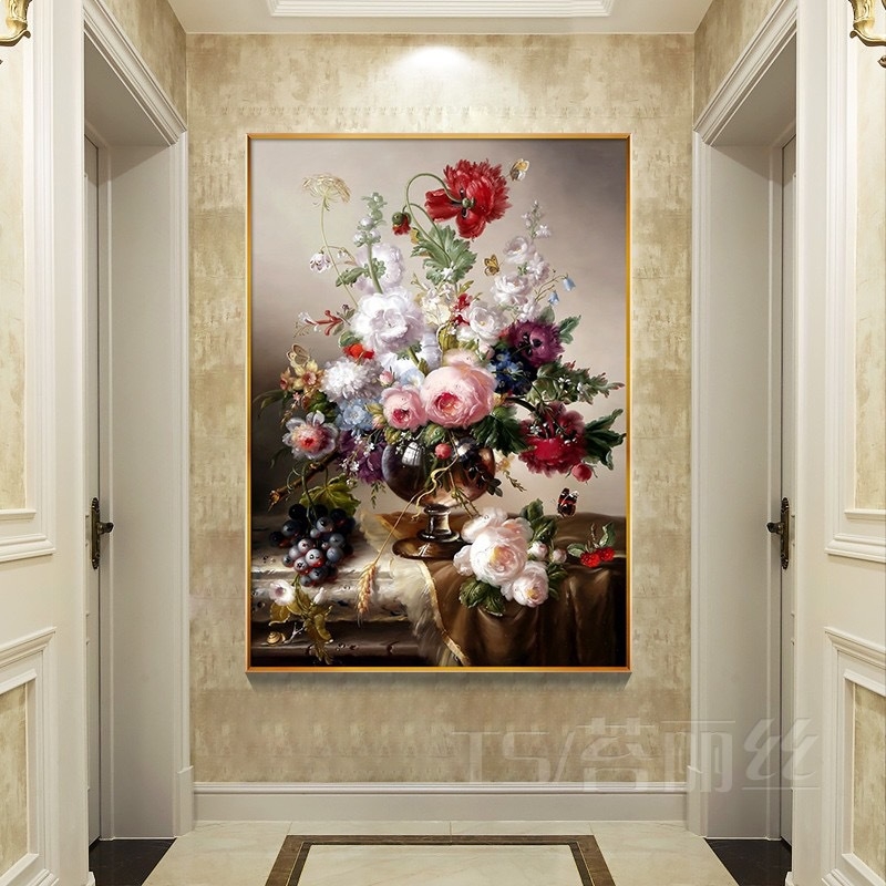Royal Mona Lisa križni vez set, bijeli pamuk platno, 11 ct, cvjetni dizajn za dnevni boravak s ružama i pivonjama, europski stil
