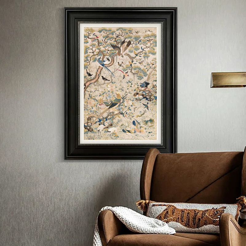 Set za križni šav s cvjetnim dizajnom – cvijeće i lišće, pamučna tkanina, 11CT, kineski klasični stil, Mona Lisa marka