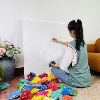 Set za križićno šivanje na platnu, motiv suncokret, moderni minimalistički stil, Songqi