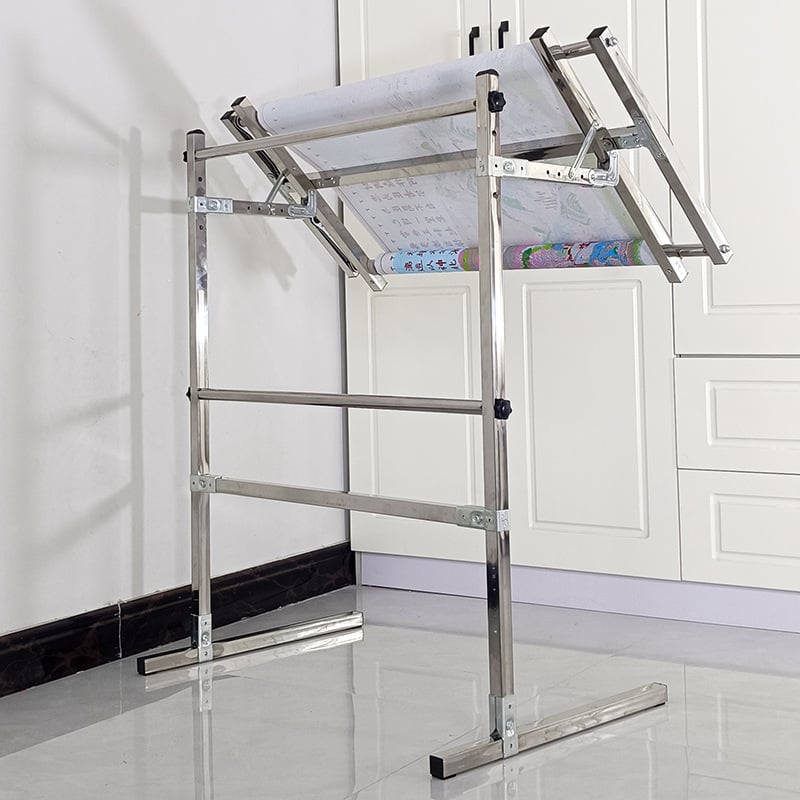 Okvir za križišnji bod, prilagodljiv, podni stalak za broderiju, velika univerzalna okvira, kompatibilno s 9CT platnom, nordijski stil