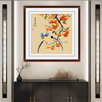 Mona Lisa Set za križićno vez na pamučnom platnu — Cvjetni uzorak