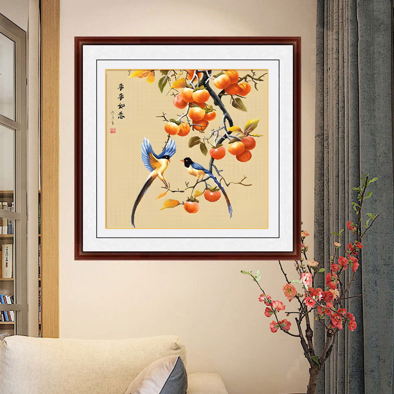 Mona Lisa Set za križićno vez na pamučnom platnu — Cvjetni uzorak