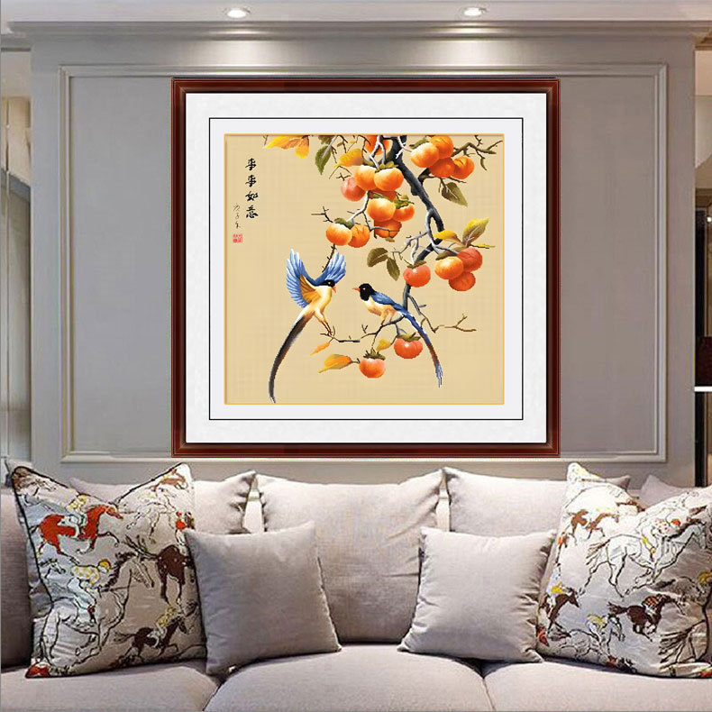 Mona Lisa Set za križićno vez na pamučnom platnu — Cvjetni uzorak