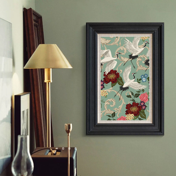 Set za križni šav – pejzažni uzorak, pamučna tkanina, moderan minimalistički stil