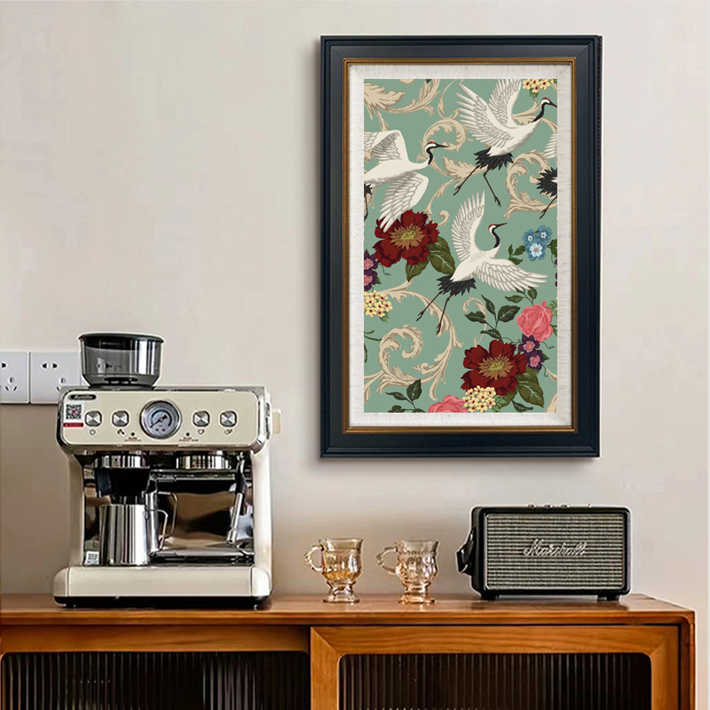 Set za križni šav – pejzažni uzorak, pamučna tkanina, moderan minimalistički stil