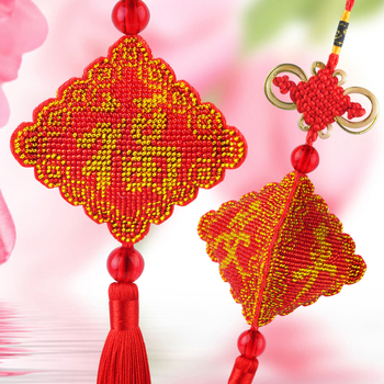 Auto privjesak – komplet križnog šivanja s trostrukim šivanjem, 14CT, Green Phoenix, motiv vjetra