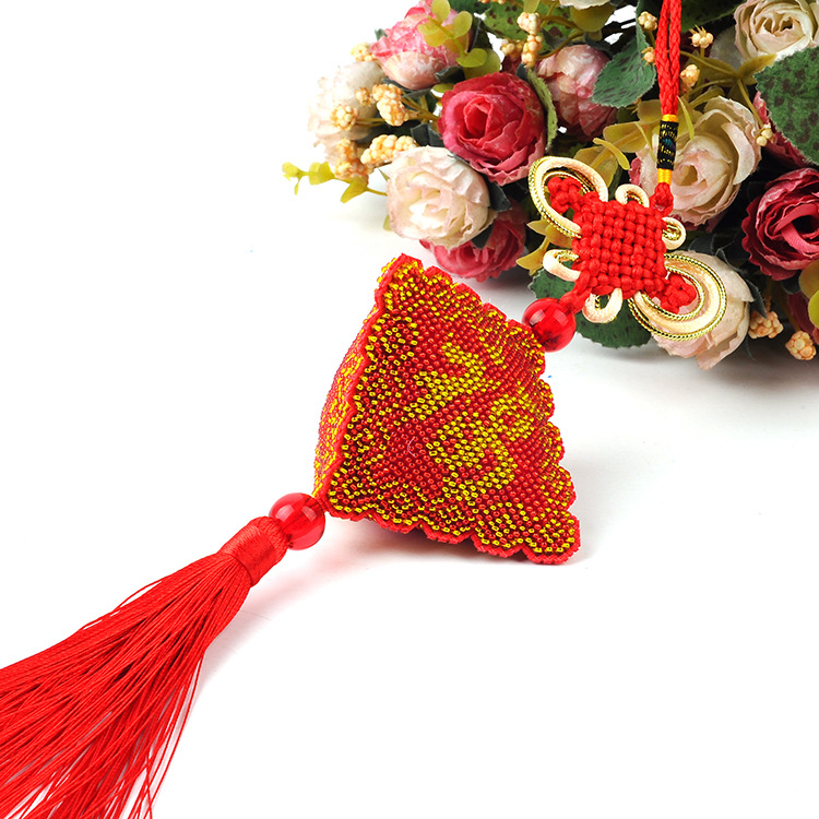 Auto privjesak – komplet križnog šivanja s trostrukim šivanjem, 14CT, Green Phoenix, motiv vjetra