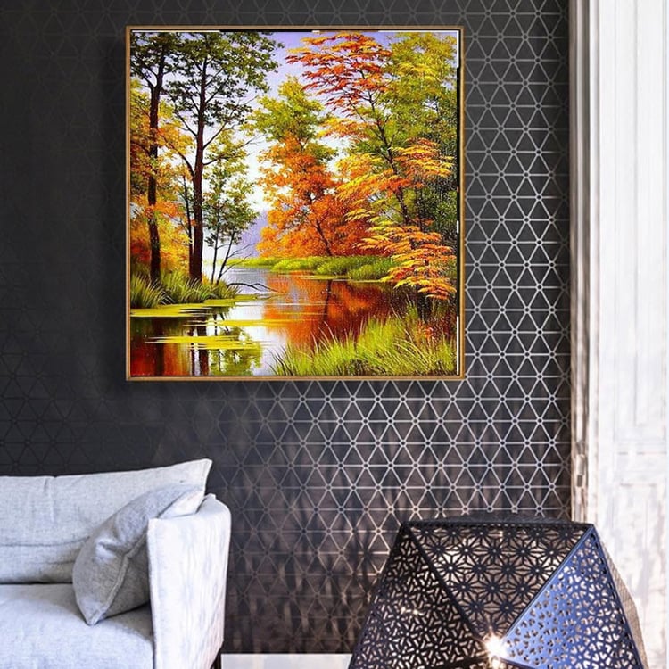 Kit de broderie cu diamante – stil modern minimalist, serie stil chinezesc, brand Meng Linmei, cod produs Y5695