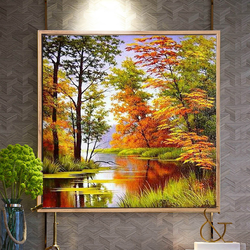 Kit de broderie cu diamante – stil modern minimalist, serie stil chinezesc, brand Meng Linmei, cod produs Y5695