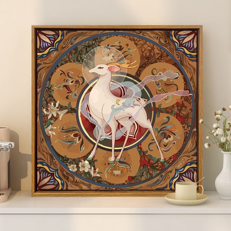 Set za križno šivanje – kineska stil serija, pamuk tkanina, moderni minimalistički dizajn, vezenje na platnu