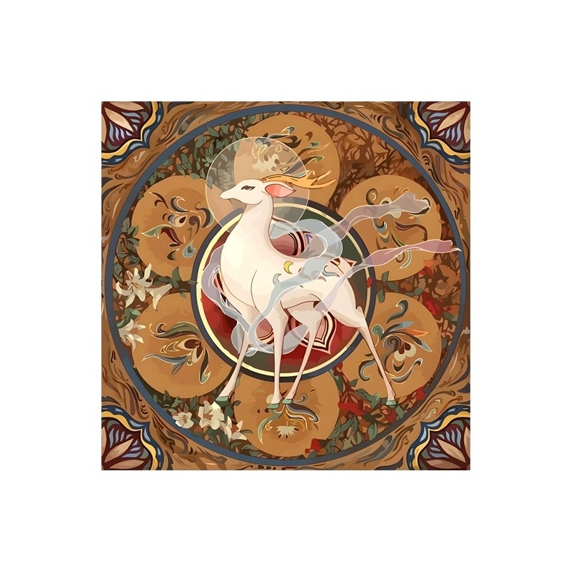 Set za križno šivanje – kineska stil serija, pamuk tkanina, moderni minimalistički dizajn, vezenje na platnu