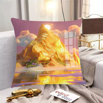 Jastuk za križno šivanje - DIY set, moderan stil, pejzažni uzorak, kućna dekoracija