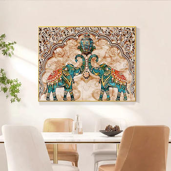 Kit pictură cu diamante 5D – broderie cu cruce pe pânză de ulei, stil modern minimalist, pentru sufragerie