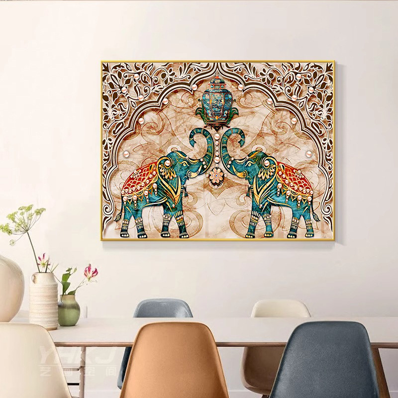 Kit pictură cu diamante 5D – broderie cu cruce pe pânză de ulei, stil modern minimalist, pentru sufragerie