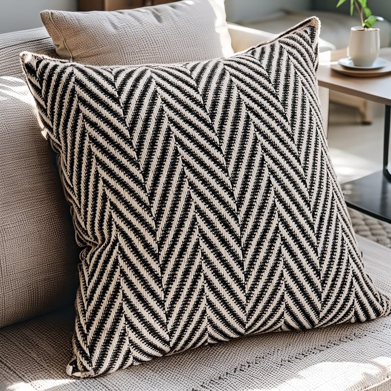 Moderna minimalistička jastučnica s uzorkom herringbone za dnevni boravak, dekorativna navlaka za jastuk u stilu IN, veličine 30×50 cm, 45×45 cm i 50×50 cm