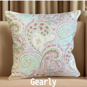 Ζεύγος μαξιλαροθηκών από καθαρό βαμβάκι, ελαφριά πολυτέλεια, σαλόνι, με αόρατο φερμουάρ