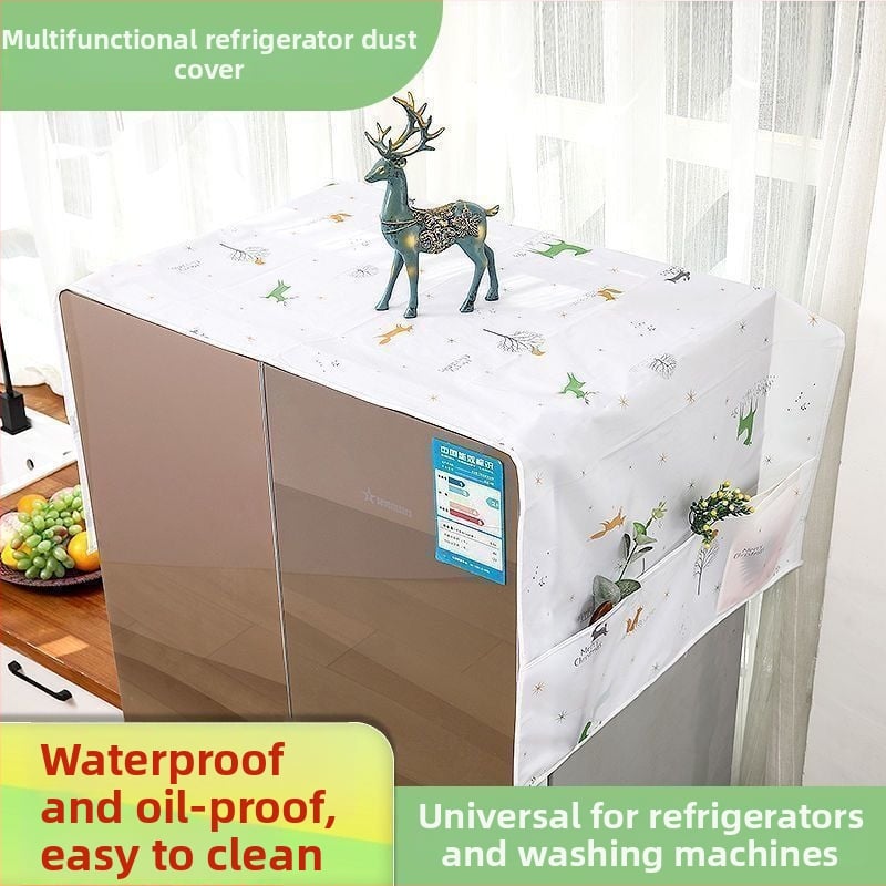 Zhenggan husă pentru praf a electrocasnicelor — husă universală pentru frigider, cuptor cu microunde și mașină de spălat — material PVEA — lansare primăvara 2024