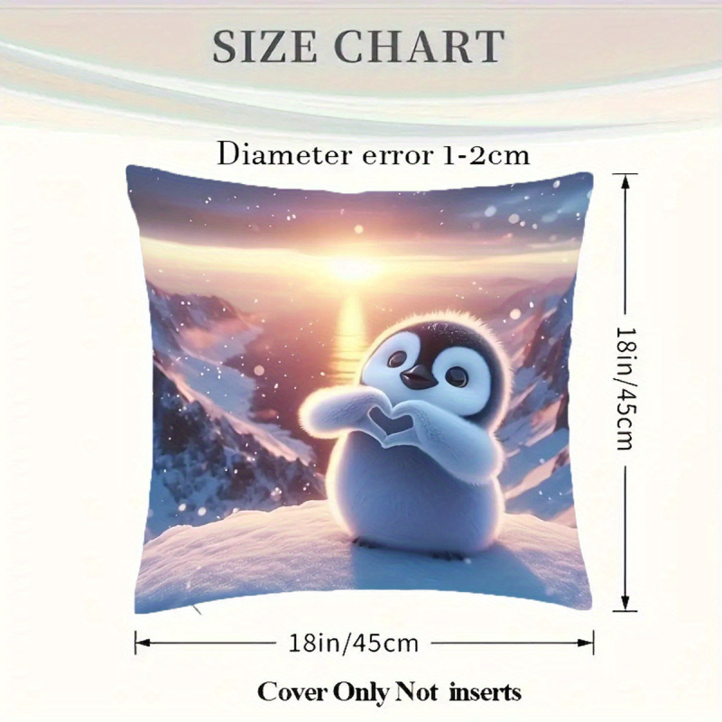 Μαξιλαροθήκη Wo ming, πολυεστέρας, μονόπλευρη εκτύπωση, στυλ καρτούν, διακόσμηση σαλονιού