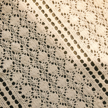 Față de masă din bumbac cu dantelă croșetată, stil idilic american retro, pentru mesele din living, birou și restaurant