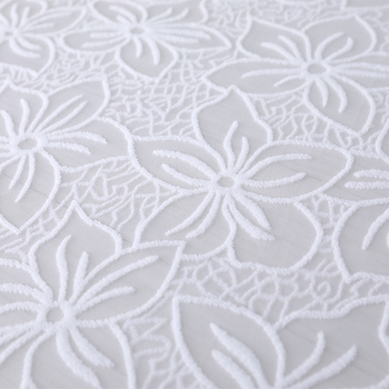 Acoperire superioară frigider cu dantelă – pentru patru uși, brodată, material mătase cu motive florale, tip răcire