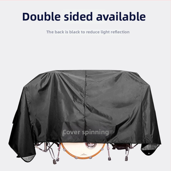 Capac de protecție împotriva prafului pentru seturi de tobă și instrumente electronice — impermeabil, UV-împotriva și praf; material Oxford 420D, fibră de poliester, personalizabil