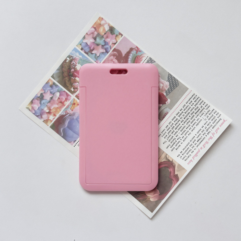 YD Skaidrus plastiko kortelių dėklas su rakto kilpa – integruotas ID/prieigos kortų dėklas: autobuso, universiteto, darbo ir studentų kortoms (unisex, kasdieniam naudojimui)