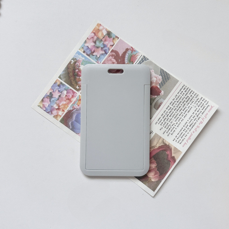 YD Skaidrus plastiko kortelių dėklas su rakto kilpa – integruotas ID/prieigos kortų dėklas: autobuso, universiteto, darbo ir studentų kortoms (unisex, kasdieniam naudojimui)