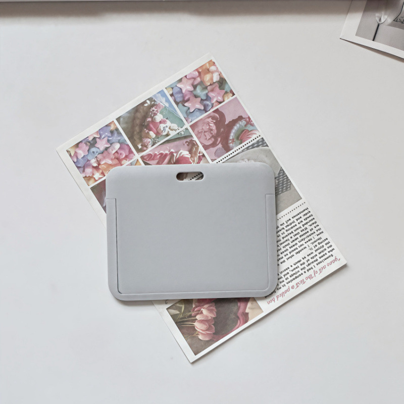 YD Skaidrus plastiko kortelių dėklas su rakto kilpa – integruotas ID/prieigos kortų dėklas: autobuso, universiteto, darbo ir studentų kortoms (unisex, kasdieniam naudojimui)