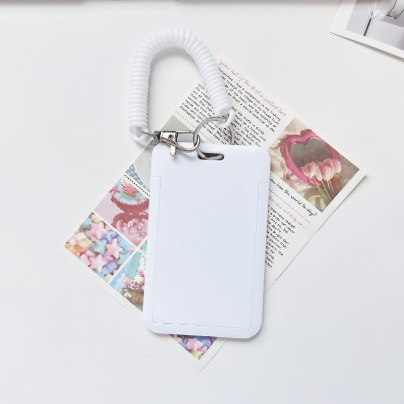 YD Skaidrus plastiko kortelių dėklas su rakto kilpa – integruotas ID/prieigos kortų dėklas: autobuso, universiteto, darbo ir studentų kortoms (unisex, kasdieniam naudojimui)