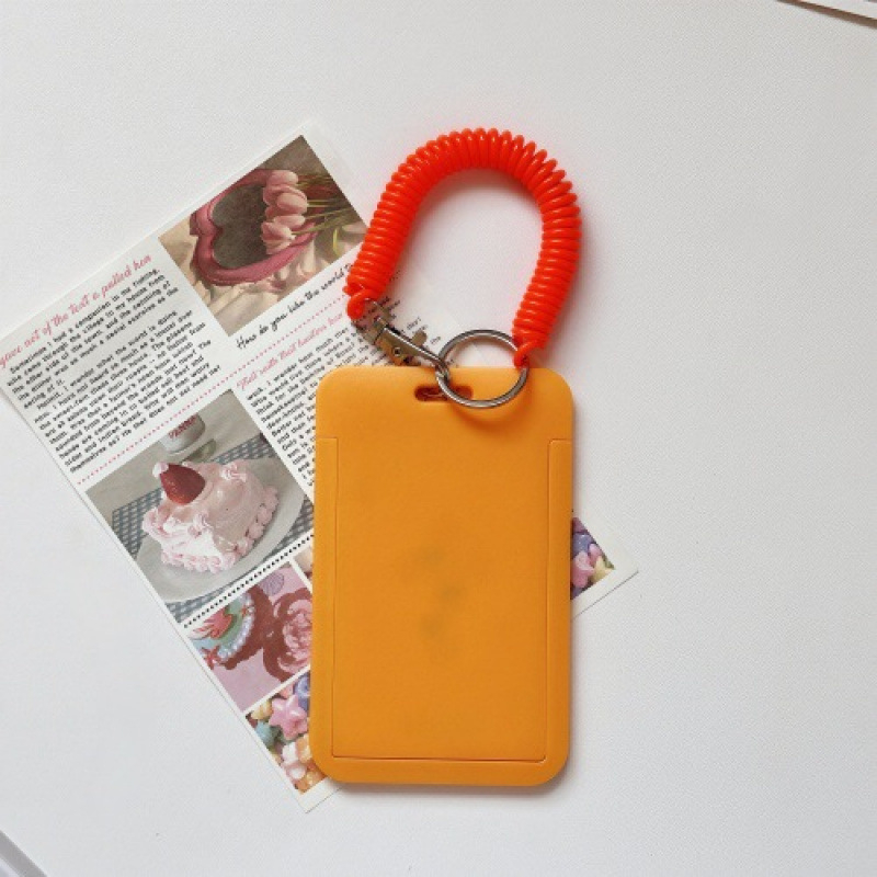 YD Skaidrus plastiko kortelių dėklas su rakto kilpa – integruotas ID/prieigos kortų dėklas: autobuso, universiteto, darbo ir studentų kortoms (unisex, kasdieniam naudojimui)