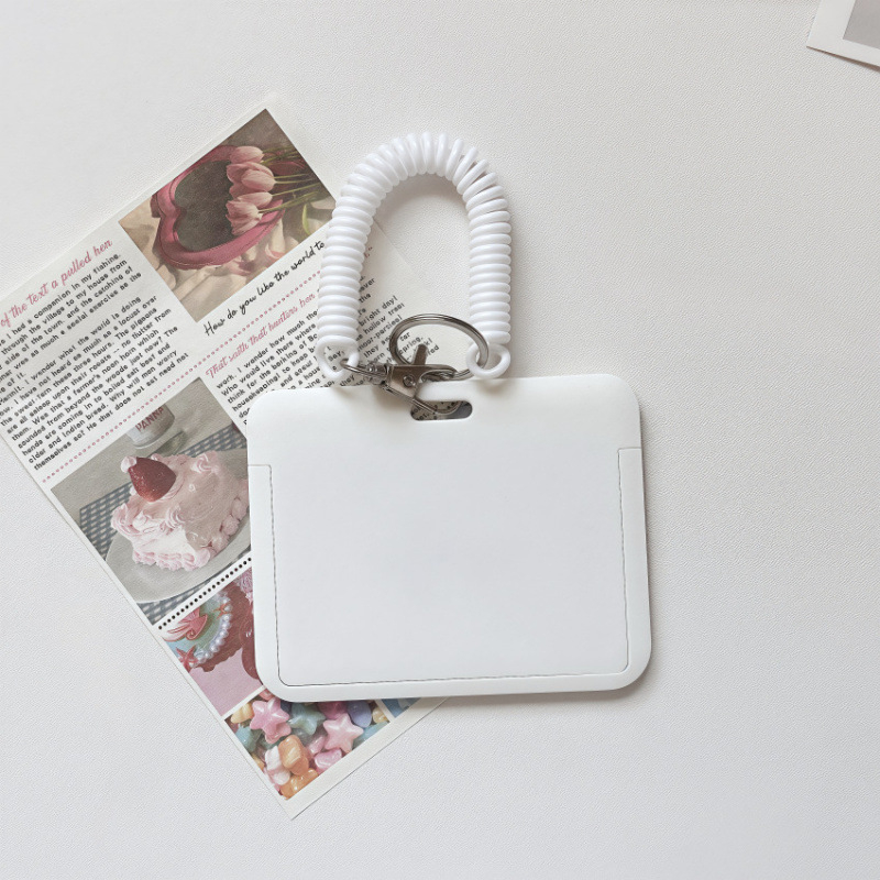 YD Skaidrus plastiko kortelių dėklas su rakto kilpa – integruotas ID/prieigos kortų dėklas: autobuso, universiteto, darbo ir studentų kortoms (unisex, kasdieniam naudojimui)