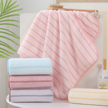 Koralni fleece ručnici, 5 komada, 150D, šiven rub, ručnici za lice i tijelo