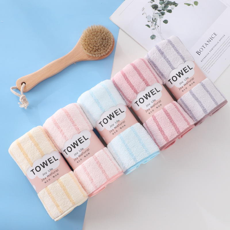 Koralni fleece ručnici, 5 komada, 150D, šiven rub, ručnici za lice i tijelo