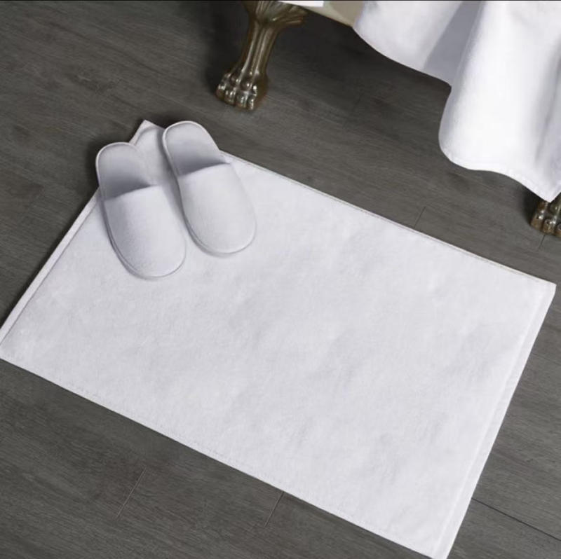 Prosop de baie din bumbac pentru hotel, 350 g, țesătură plată, fir ply, absorbție 15–20 s