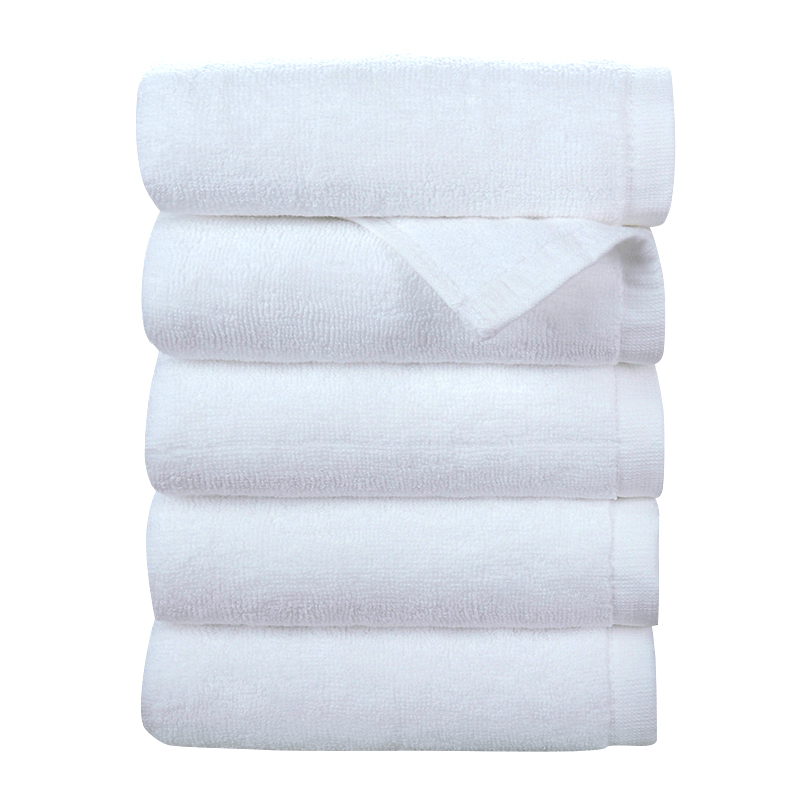 Prosop de baie din bumbac pentru hotel, 350 g, țesătură plată, fir ply, absorbție 15–20 s