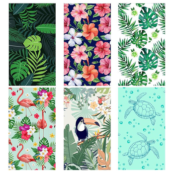 Ženski ručnik za plažu i kupanje od mikrovlakana, brzo se suši, 150D, 200-300 g, Tiskački proces