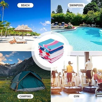 Ženski ručnik za plažu i kupanje od mikrovlakana, brzo se suši, 150D, 200-300 g, Tiskački proces