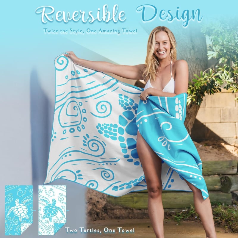 Ženski ručnik za plažu i kupanje od mikrovlakana, brzo se suši, 150D, 200-300 g, Tiskački proces