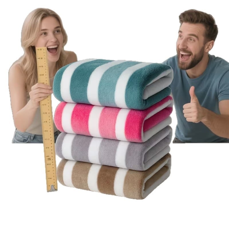 Koralni fleece ručnik za kupanje/plažu, upijajući i brzo suši, 150d pređa, jednostavna tkanina, težina 200-300 g