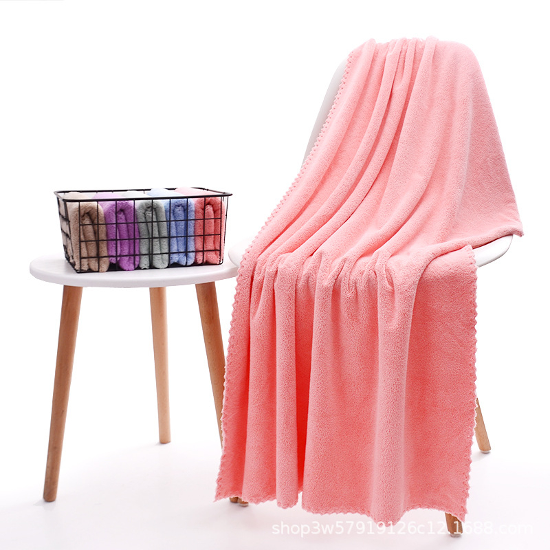 Set ručnika za kupanje i plažu od koralnog pliša, deblji, 200–300 g/m², Brand: Oblique Moon Samsung, prilagođeno obrađivanje