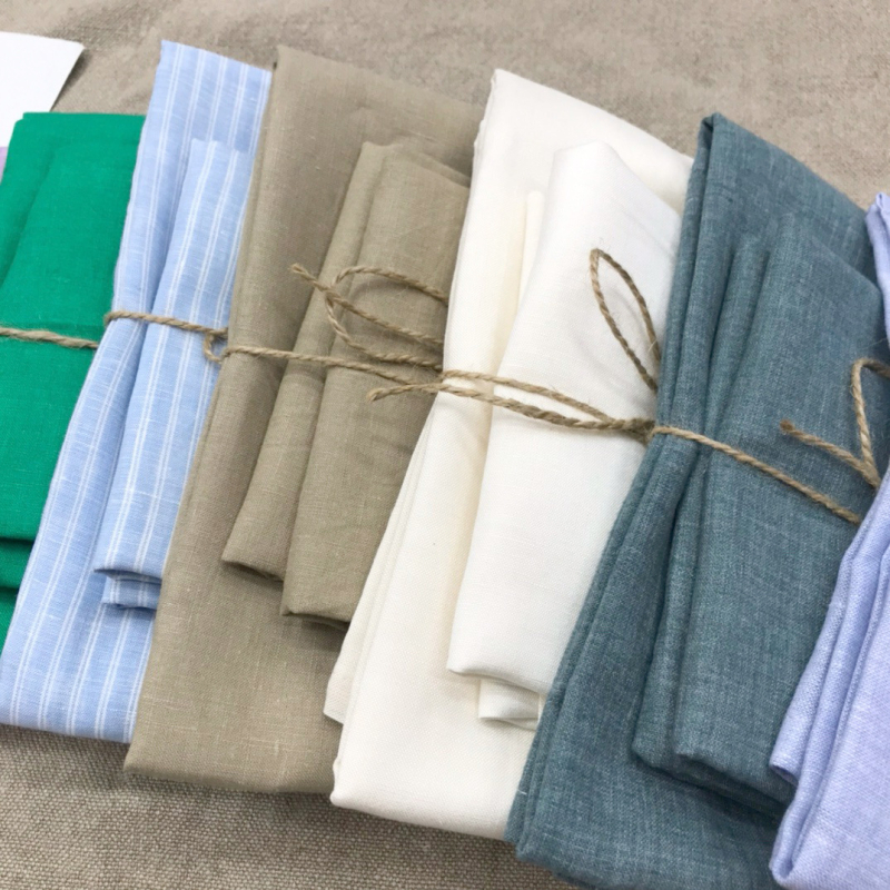 Set ručnika za kupanje od lana (3 komada) - mekani, koži prilagođeni ručnici od lana, 100–120 g, 19 niti, prilagodljivo