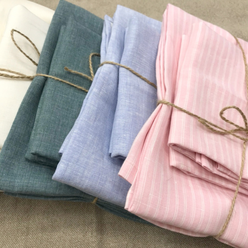 Set ručnika za kupanje od lana (3 komada) - mekani, koži prilagođeni ručnici od lana, 100–120 g, 19 niti, prilagodljivo