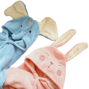 Dječji ručnik za kupanje s kapuljačom, Cartoon serija, Coral fleece, 400–500 g, 32s pređa, plosno tkanje, brend Tianshang