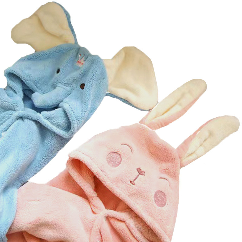 Dječji ručnik za kupanje s kapuljačom, Cartoon serija, Coral fleece, 400–500 g, 32s pređa, plosno tkanje, brend Tianshang