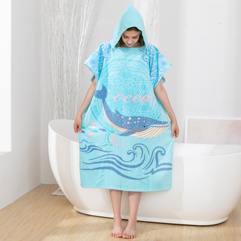 Felnőtt kapucnis fürdőköpeny frottírból, 100% pamut, frottír szövet