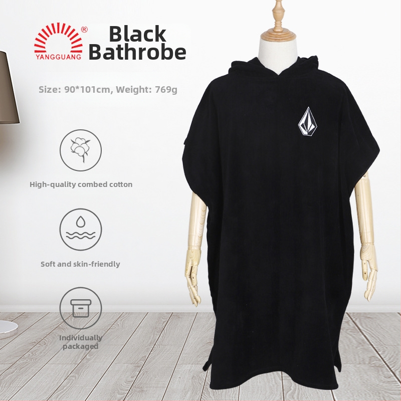 Bavlnený župan s kapucňou pre dospelých, 769 g, 100% bavlna