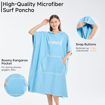 Kapuljača ručnik za plažu - upijajući mikrovlakna, brzo sušenje, digitalni ispis (Microfiber; 200-300g; 150D; Print)