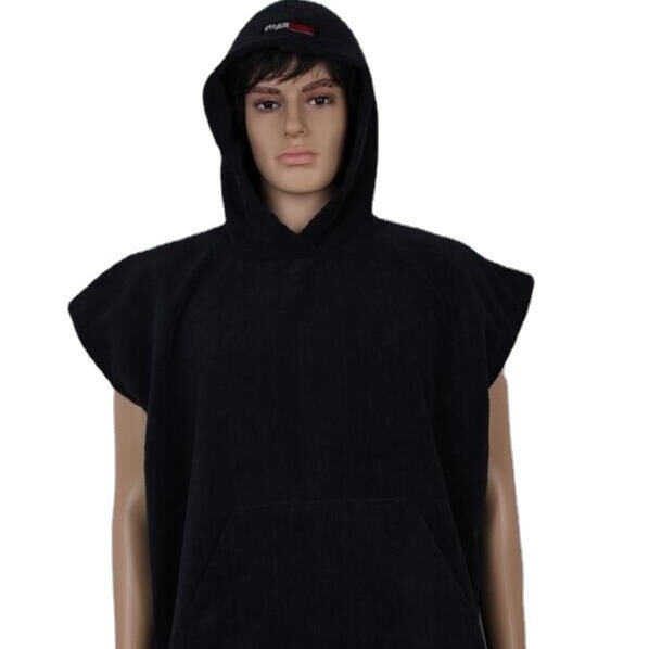 Микрофибърна кърпа‑халат за плаж и преобличане, подходящ за плуване и сърф, тегло 200–300 г, 120D нишка, бродерия и плътна тъкан