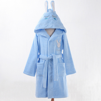 Halat de baie pentru copii, 100% bumbac terry, glugă cu design desen animat, pentru iarnă, unisex, 700 g