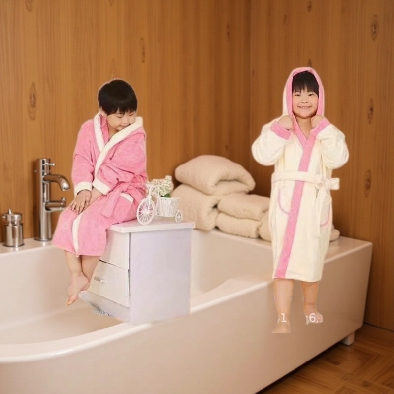 Bozhan Dječji set za kupanje: haljina s trakicama i kupaonska suknja, fleece, 200–300 g, 150D Nylon, šivanje